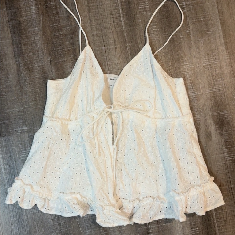ASOS white matching set